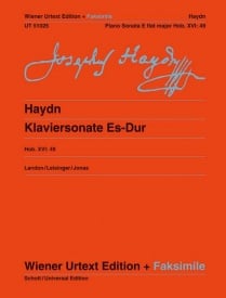 Haydn: Piano Sonata Eb Major Hob. XVI:49 published by Wiener Urtext